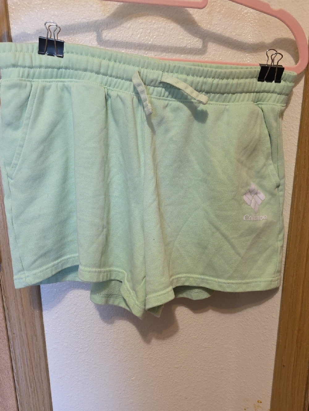 Columbia Mint Green Athletic Shorts